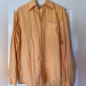 Faconnable Gently used men’s linen shirt.